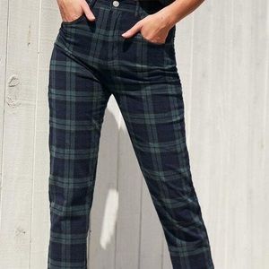 john galt brandy Melville green plaid pants